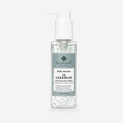 BlossomK Anti Acne Face Wash – Salicylic Acid & Ceramide 120ml packshot