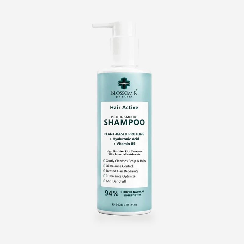 BlossomK Natural Protein Smooth Shampoo with Hyaluronic Acid – 300ml packshot