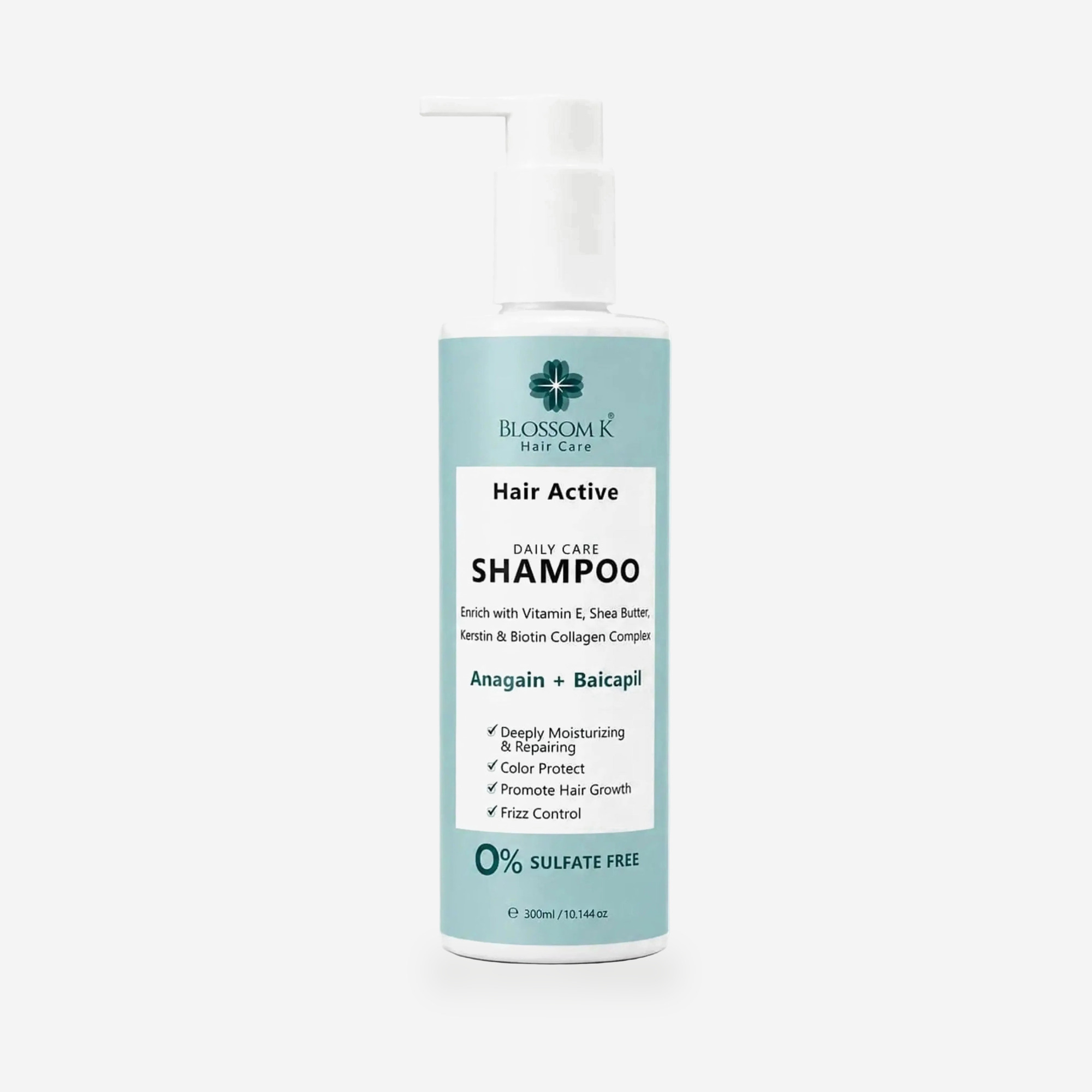 BlossomK Hair Active Daily Care Shampoo with Anagain & Baicapil - 300ml packshot