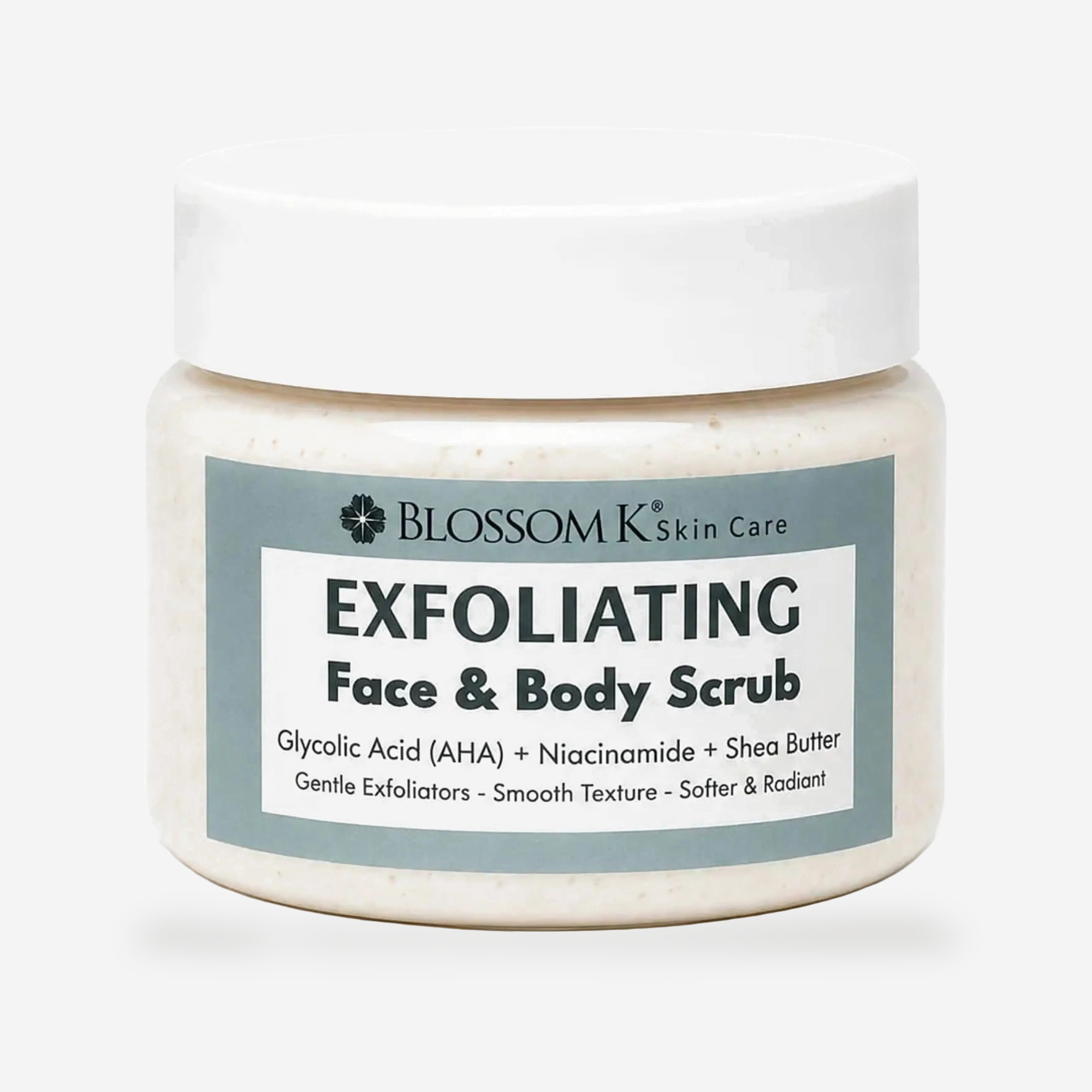 BlossomK Exfoliating Face and Body Scrub 200g packshot