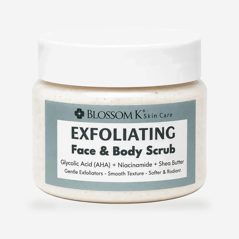 BlossomK Exfoliating Face and Body Scrub 200g packshot