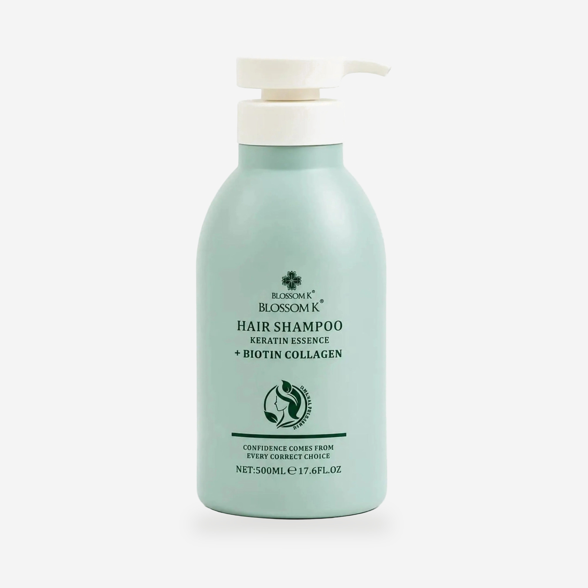 BlossomK Keratin Biotin Shampoo with Collagen – 500ml packshot