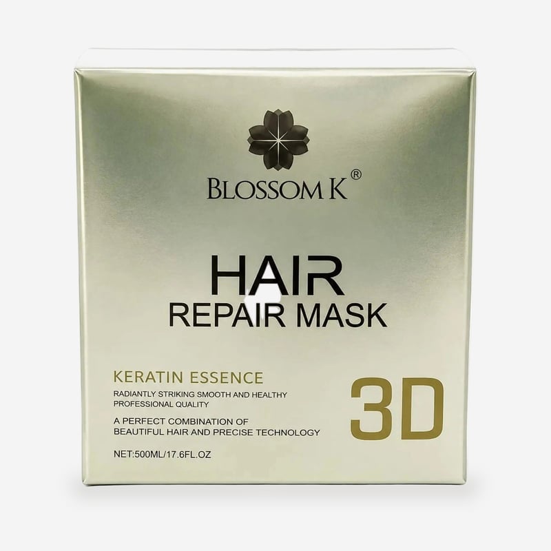BlossomK Keratin Essence 3D Hair Repair Mask 500ml packshot