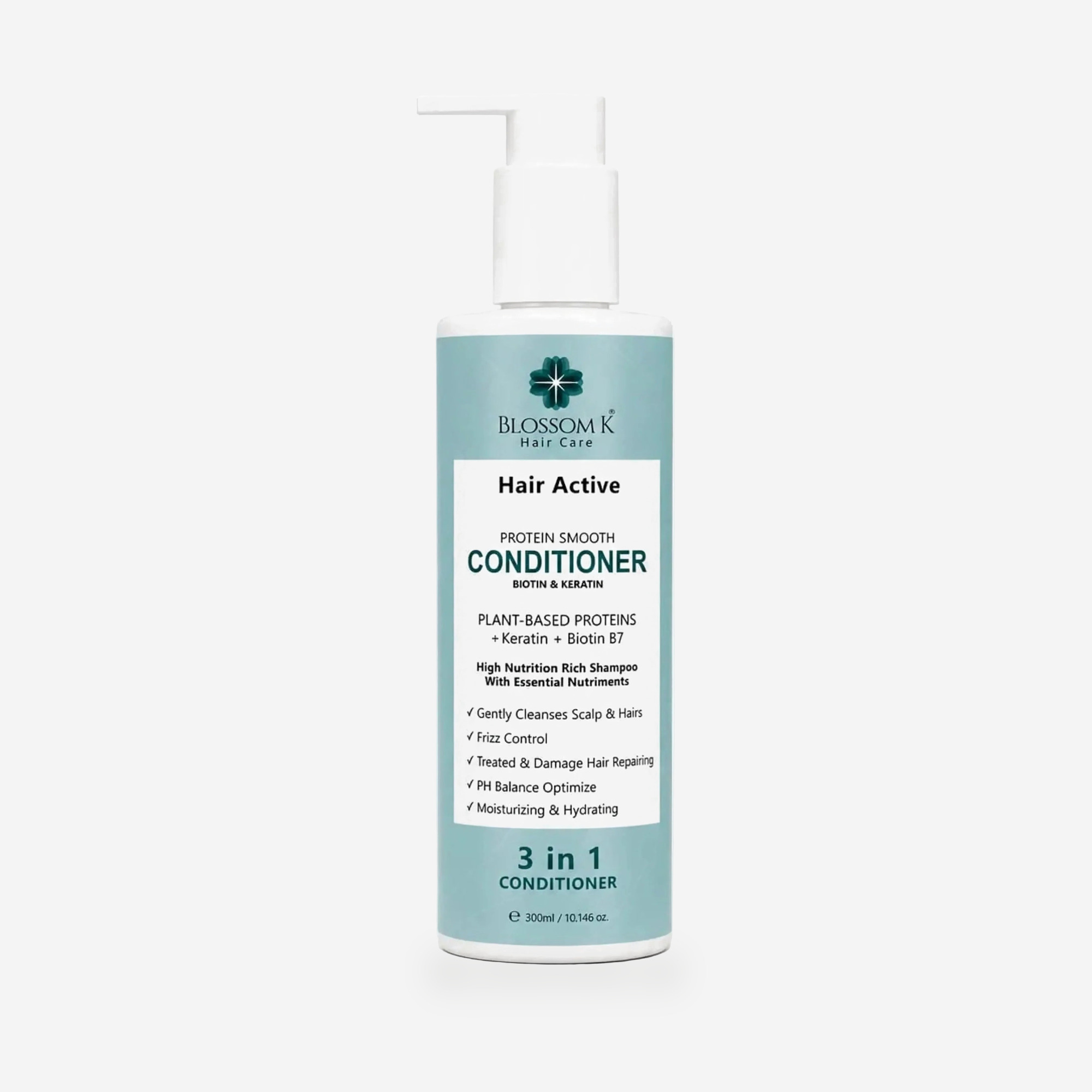 BlossomK Hair Active 3-in-1 Protein Smooth Conditioner with Biotin and Keratin – 300ml packshot
