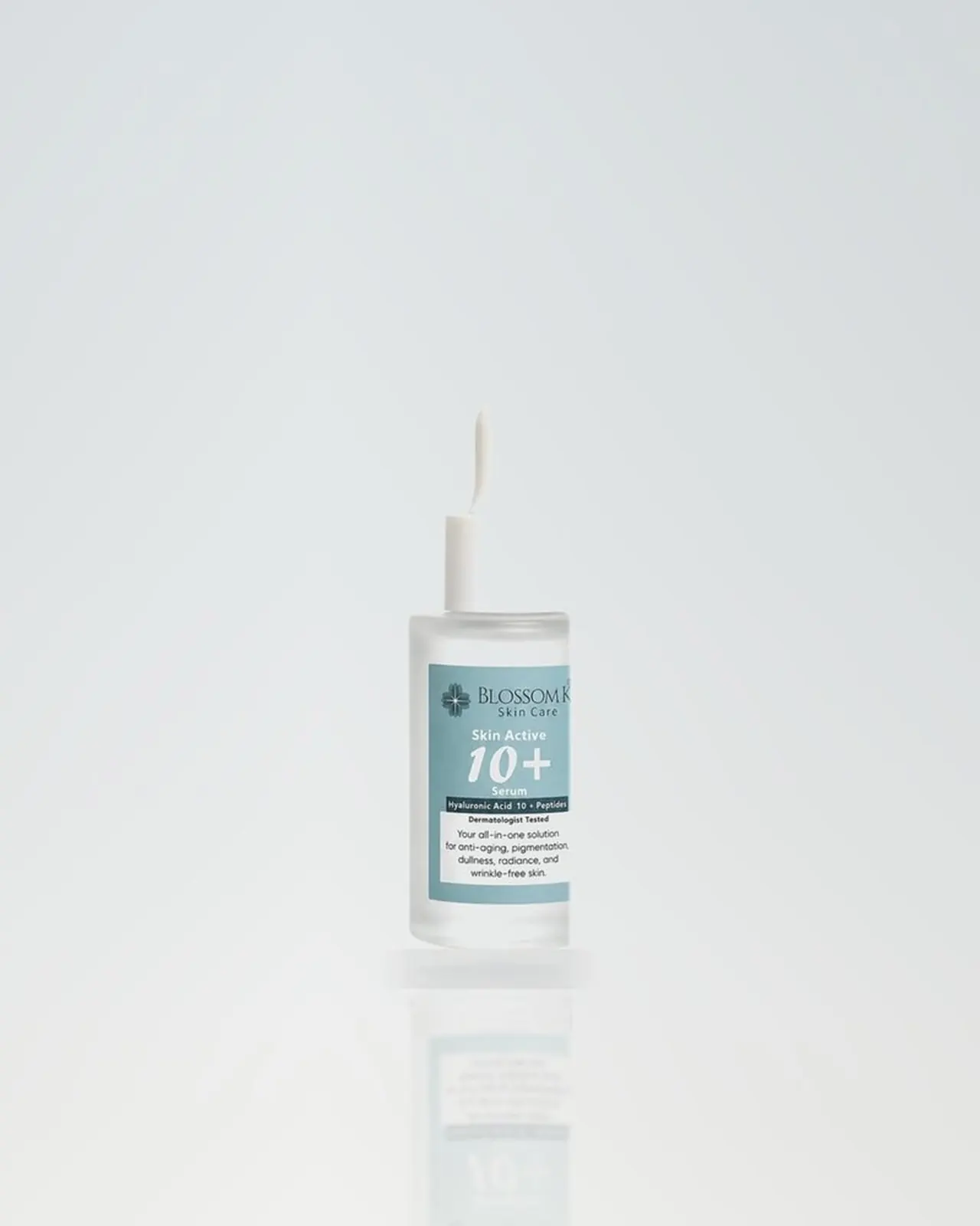Face serums formula in soft studio light
