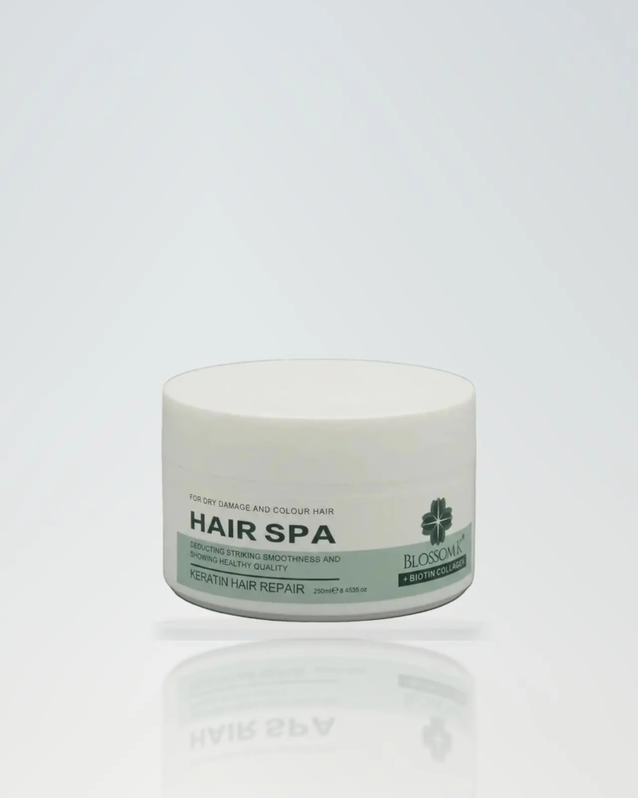 Hair masks formula in soft studio light