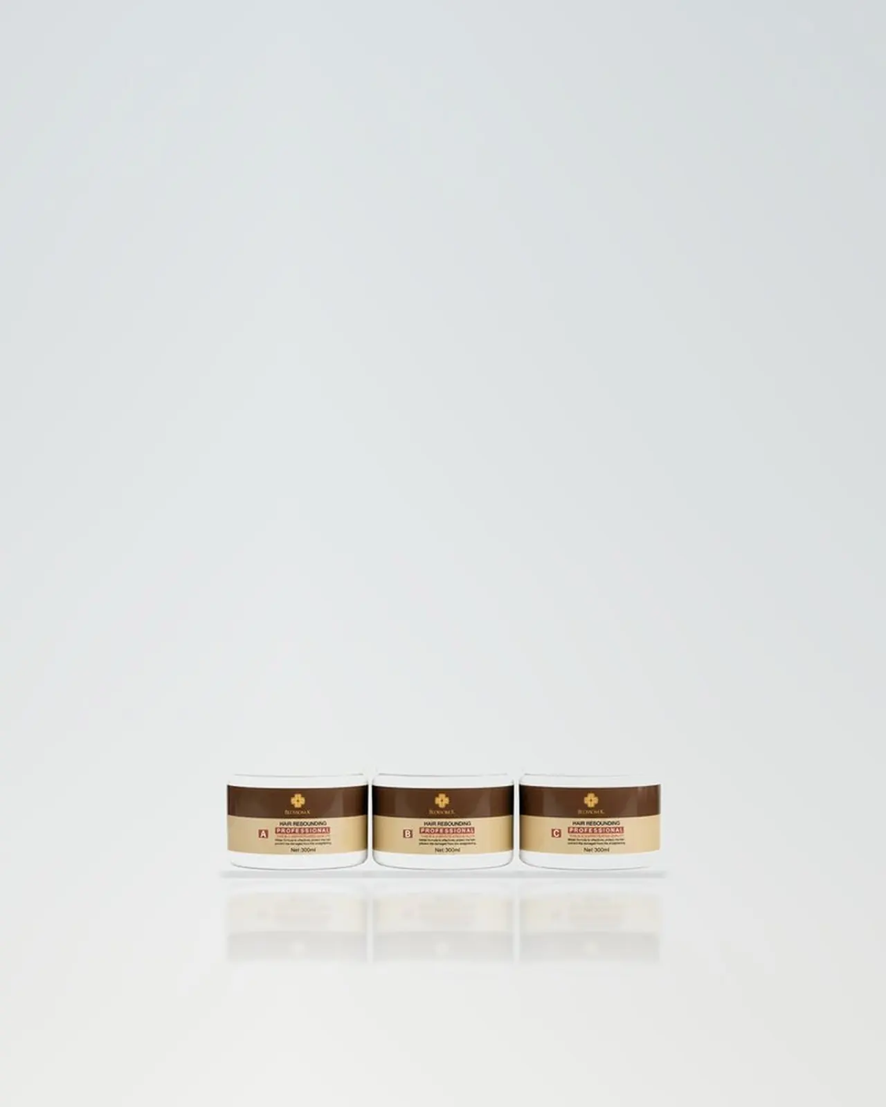 Rebonding formula in soft studio light