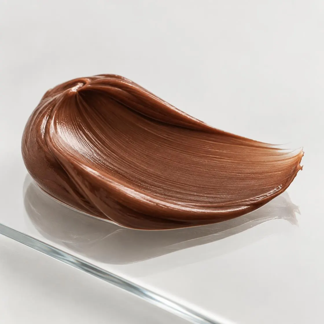BlossomK Biotin Hair Colour Cream with Collagen – 100ml formula texture on glass