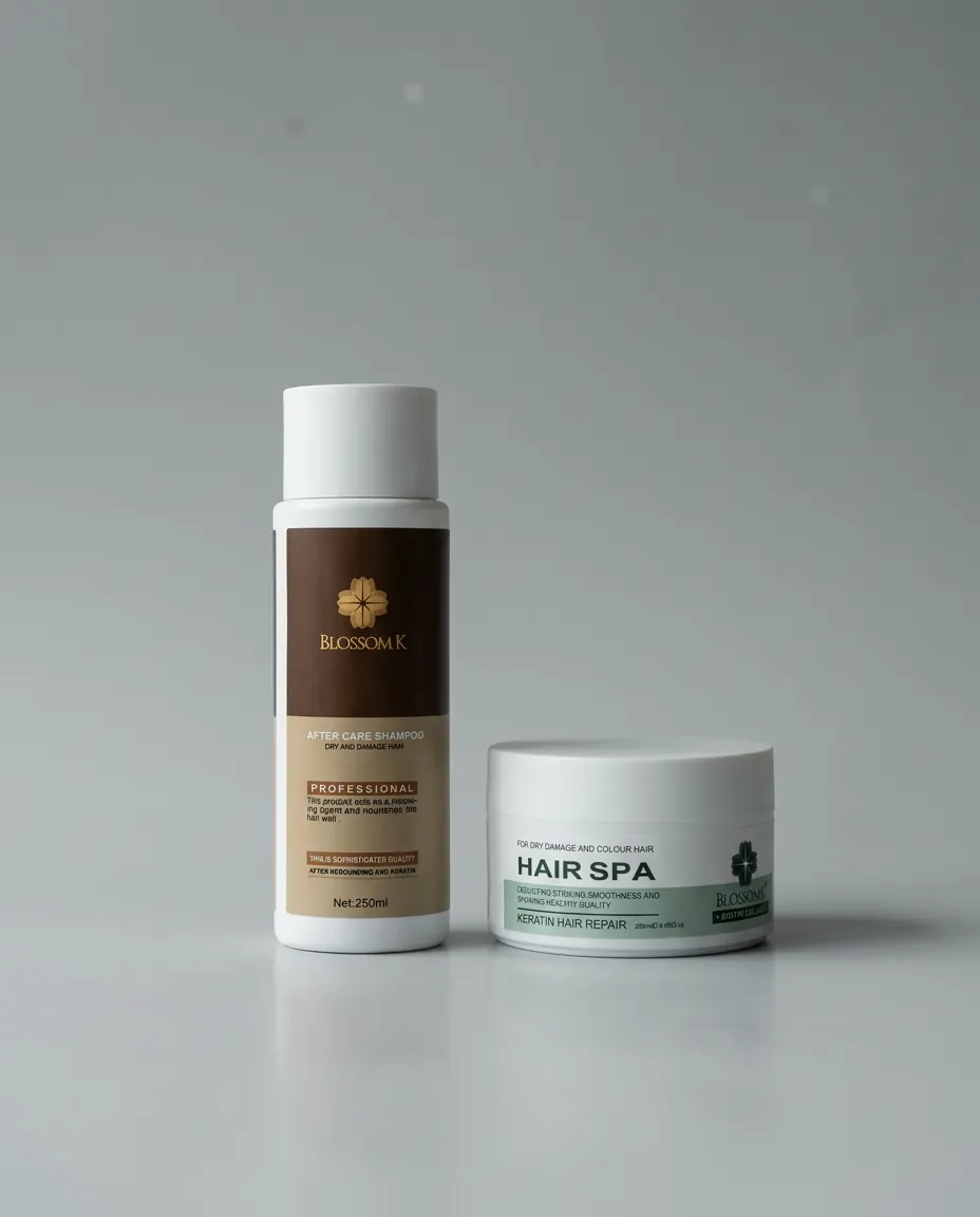 Keratin aftercare editorial care composition