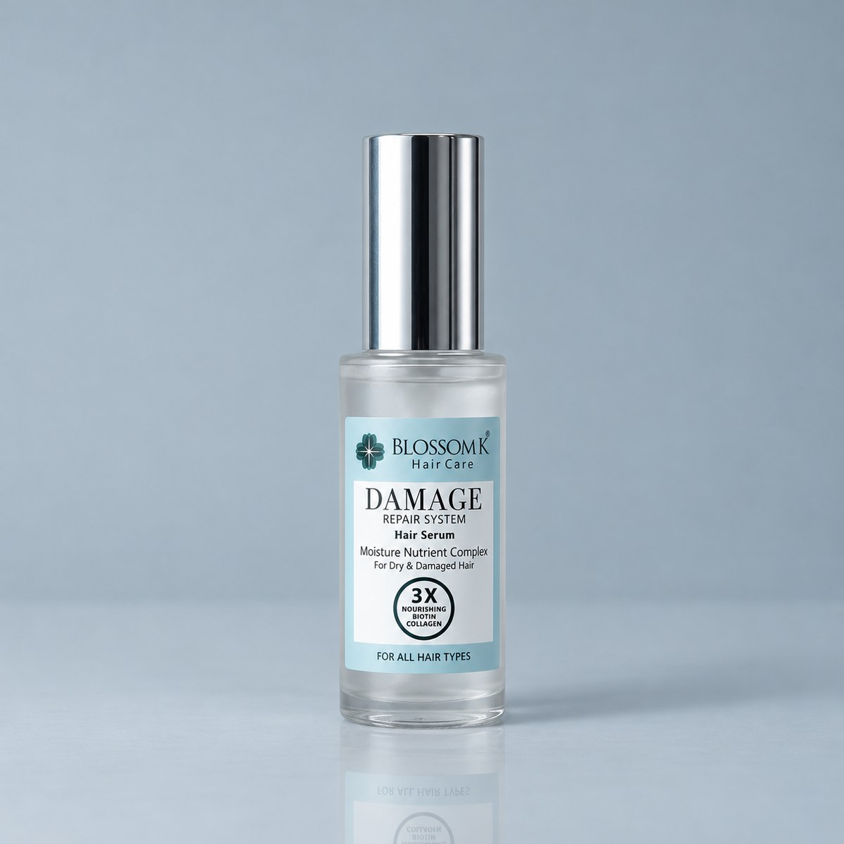 BlossomK Damage Repair Hair Serum with 3X Biotin & Collagen – 60ml packshot