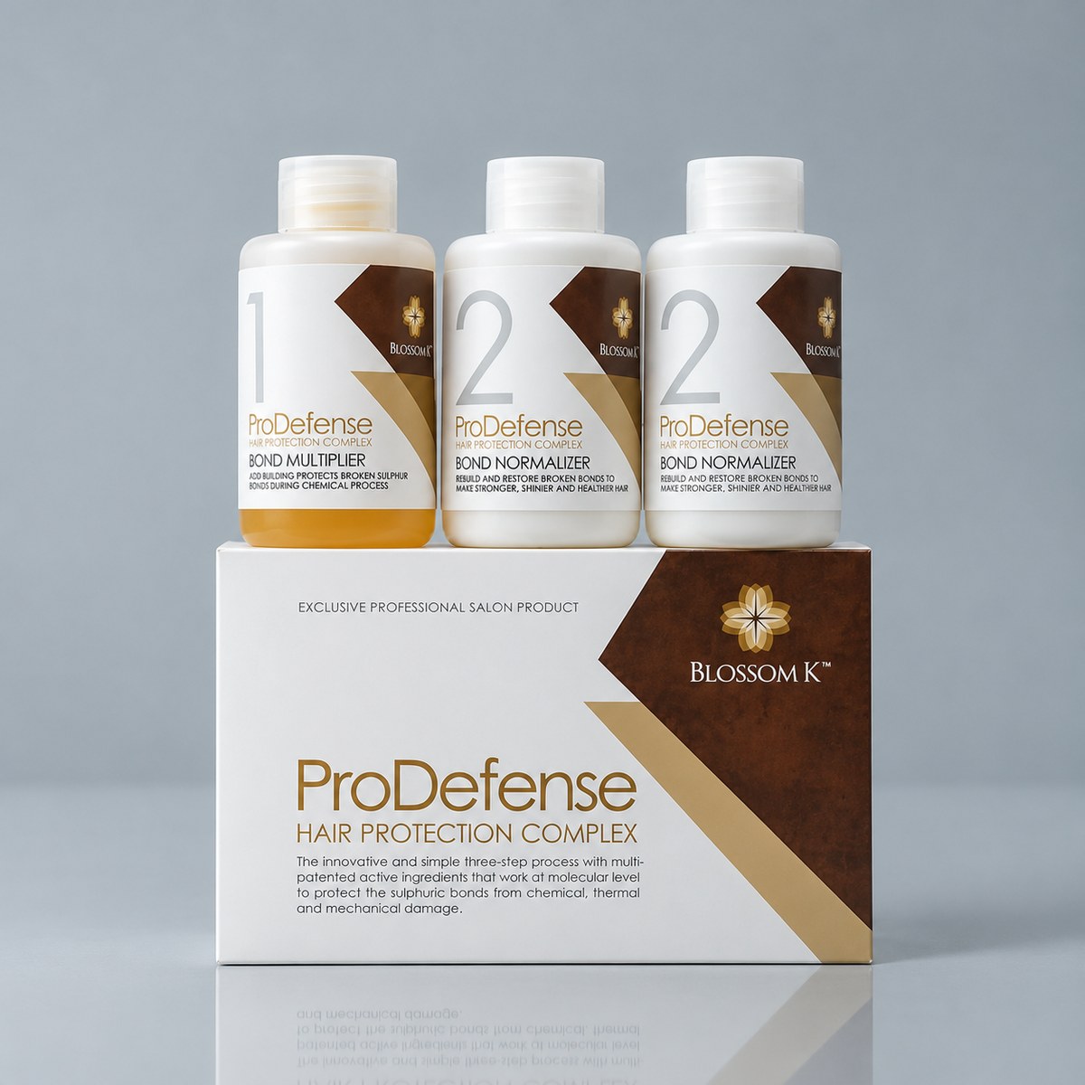 BlossomK Pro Defense Hair Protection Complex Plex Treatment Kit (No.1 + No.2 x2) packshot