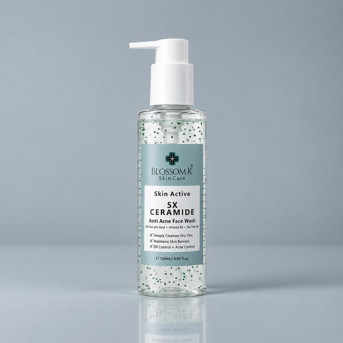 BlossomK Anti Acne Face Wash – Salicylic Acid & Ceramide 120ml packshot